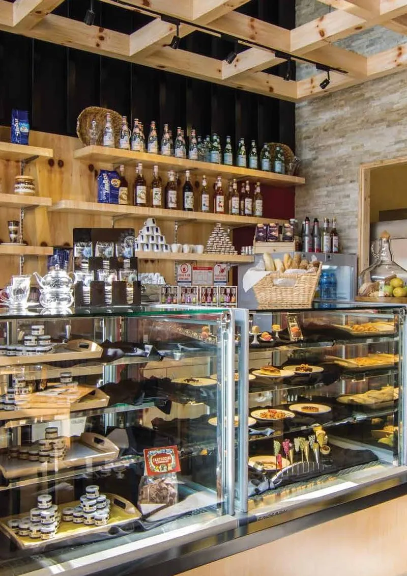 Patisserie display counter at Dolcezza, DIFC